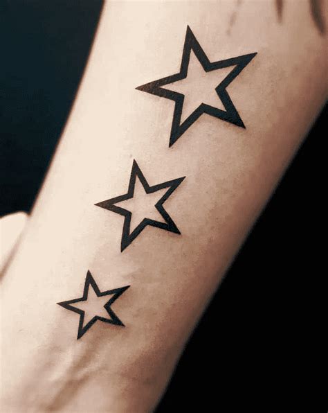 forearm tattoos stars|star tattoo ideas.